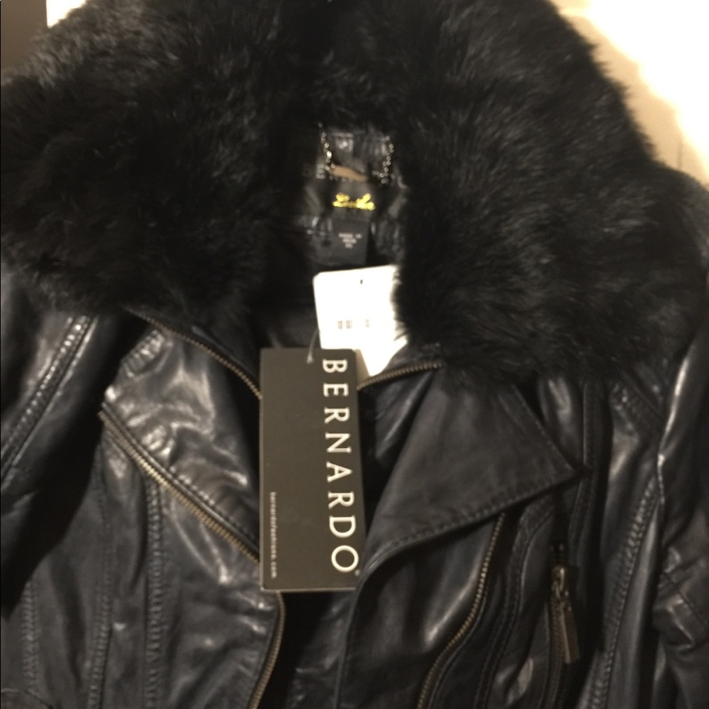 NOT FOR SALE Bernardo Moto Leather Jacket